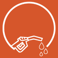 Refuel Market gas pump icon.
