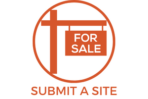 Submit a site, with an icon of a For Sale sign.