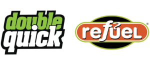 Co brand logos from Refuel and Double Quick.