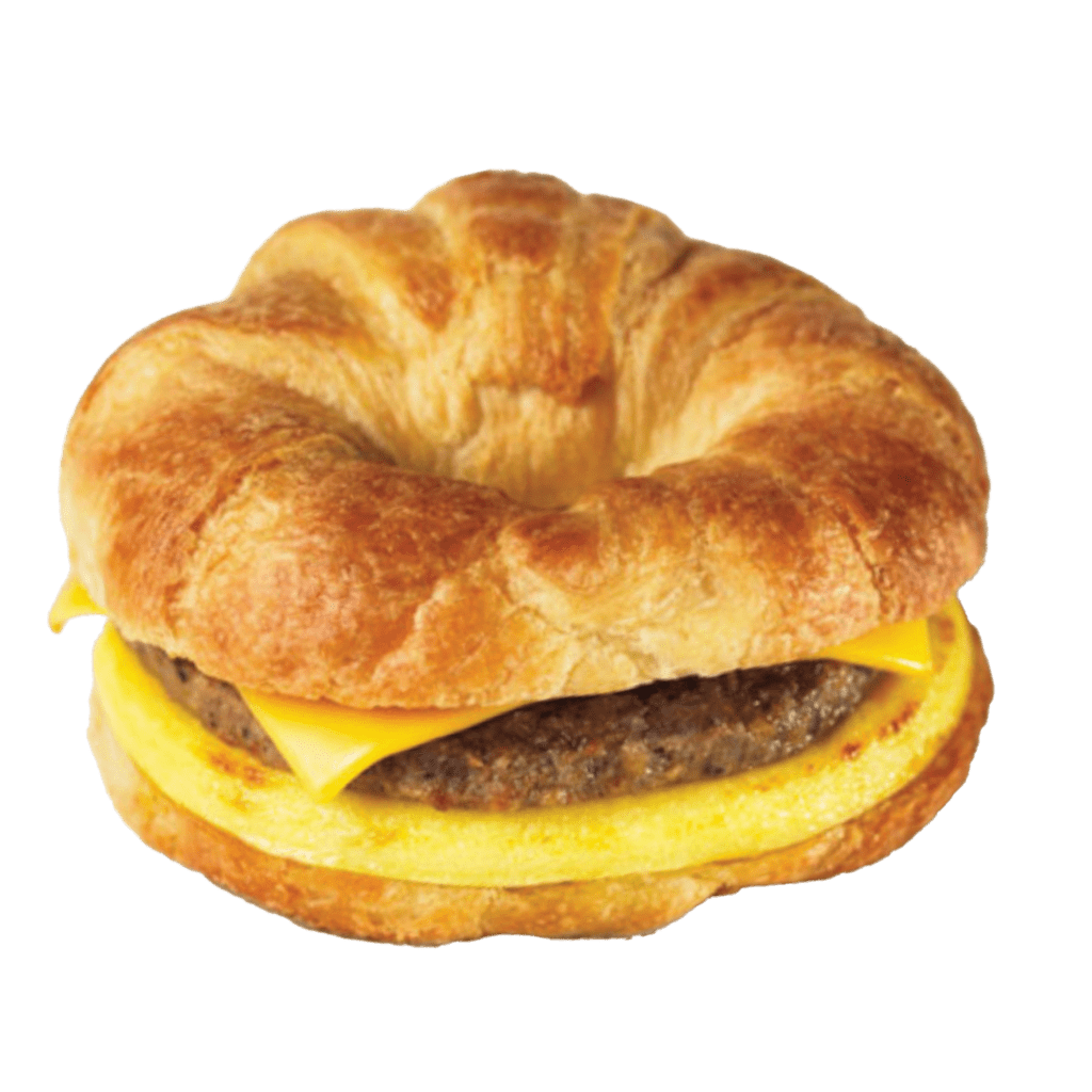 Refuel sausage, egg, and cheese breakfast croissant