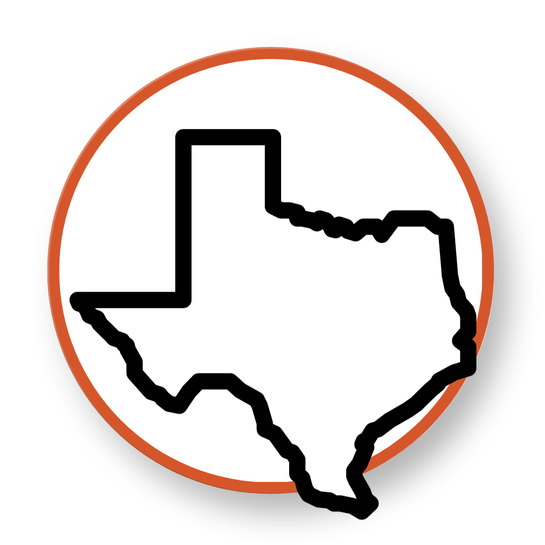 circle around Texas to emphasize Refuel store locations in this area