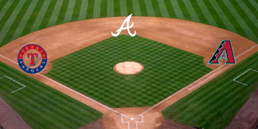 Major League Baseball Opening Day showcasing the Atlantic Braves, Arizona Diamondbacks, and Texas Rangers