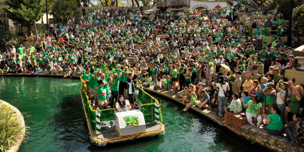 San Antonio Saint Patrick's Day River Walk Parade in Texas